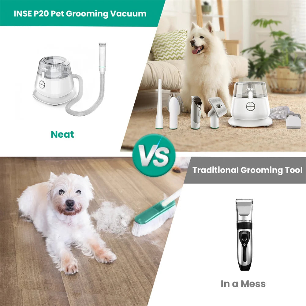 Pet Grooming Kit & Vacuum Suction
