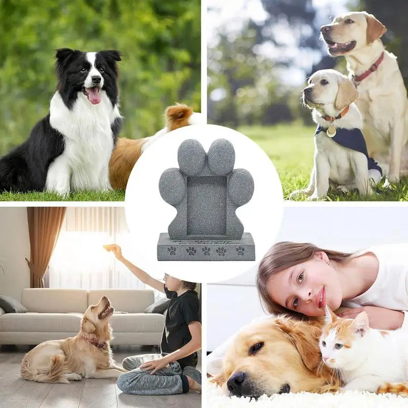 Pet Memorial Outdoor Tombstone Stone With Frame