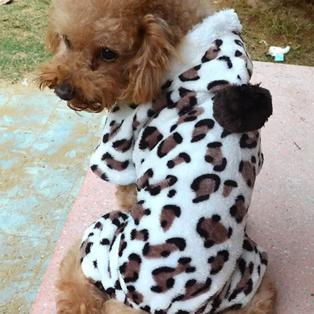 Warm Winter Puppy Clothes Hoodie Jumpsuit Pajamas