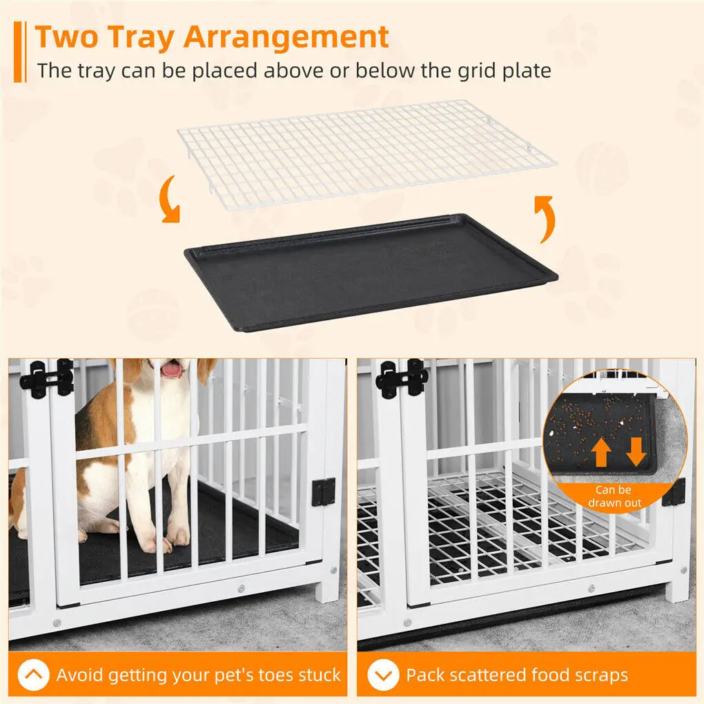 Heavy Duty Dog Kennel with Removable Tray