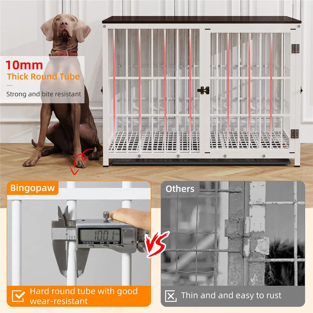 Heavy Duty Dog Kennel with Removable Tray
