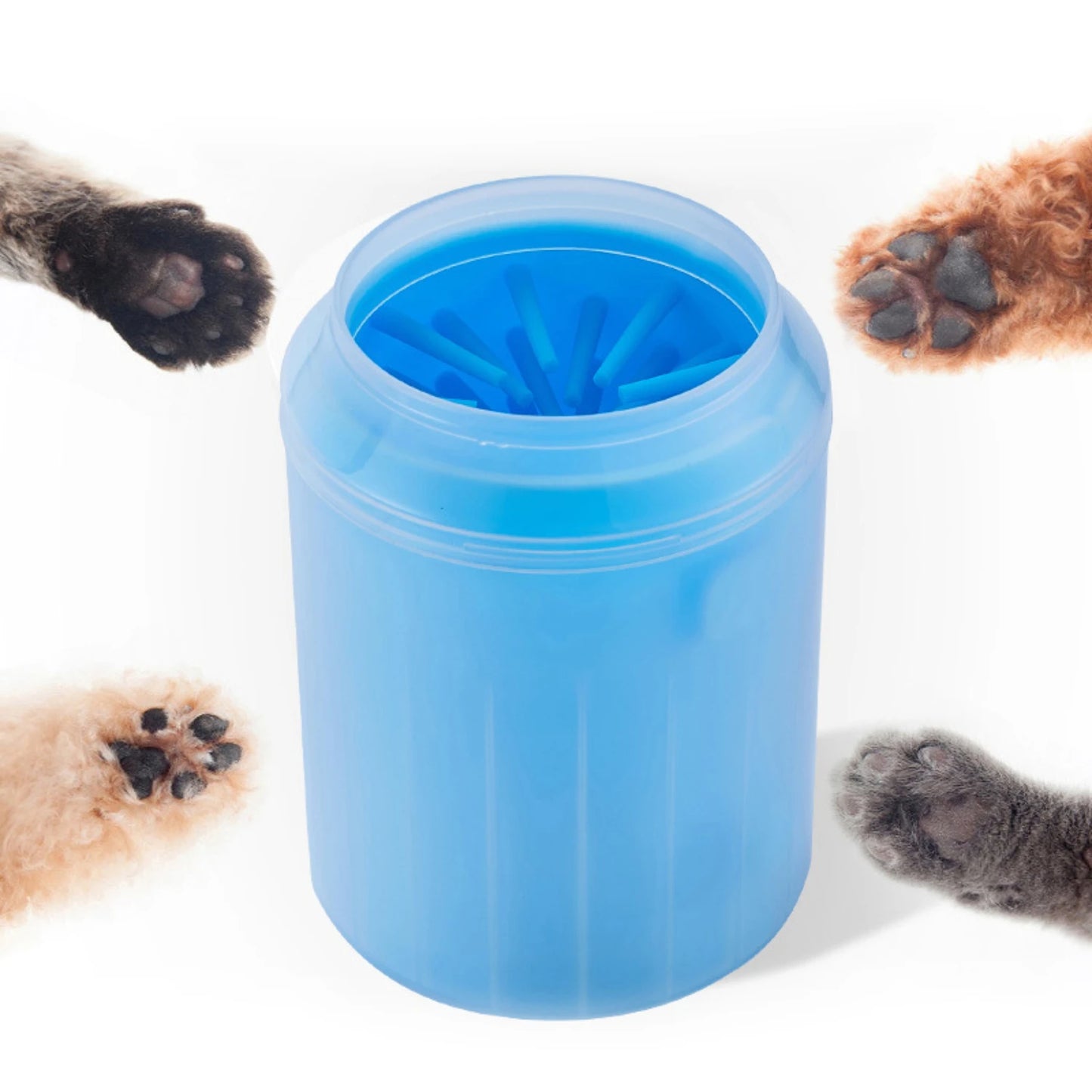 Portable Pet Foot Washer Cleaning Bucket Brush