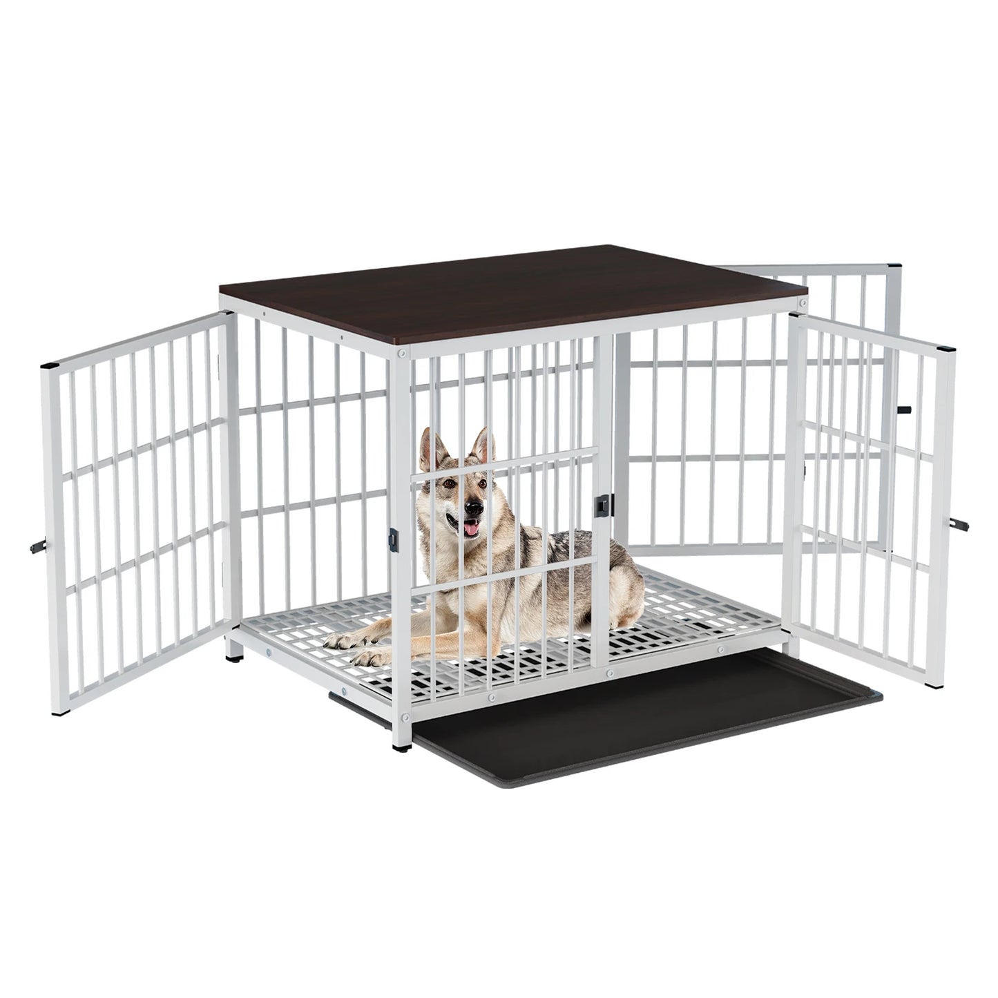 Heavy Duty Dog Kennel with Removable Tray