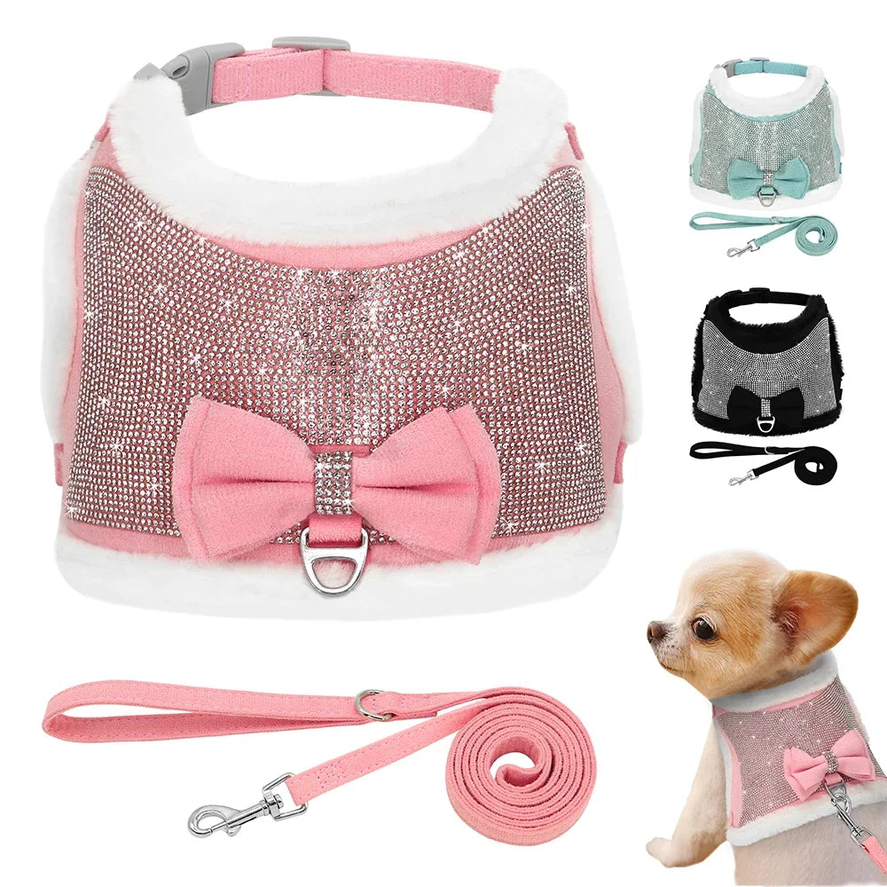 Small Dogs Cats Soft Warm Dog Harness Vest