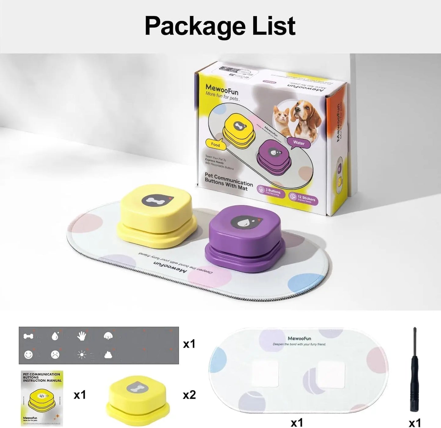 Pet Voice Recording Clicker with training Manual