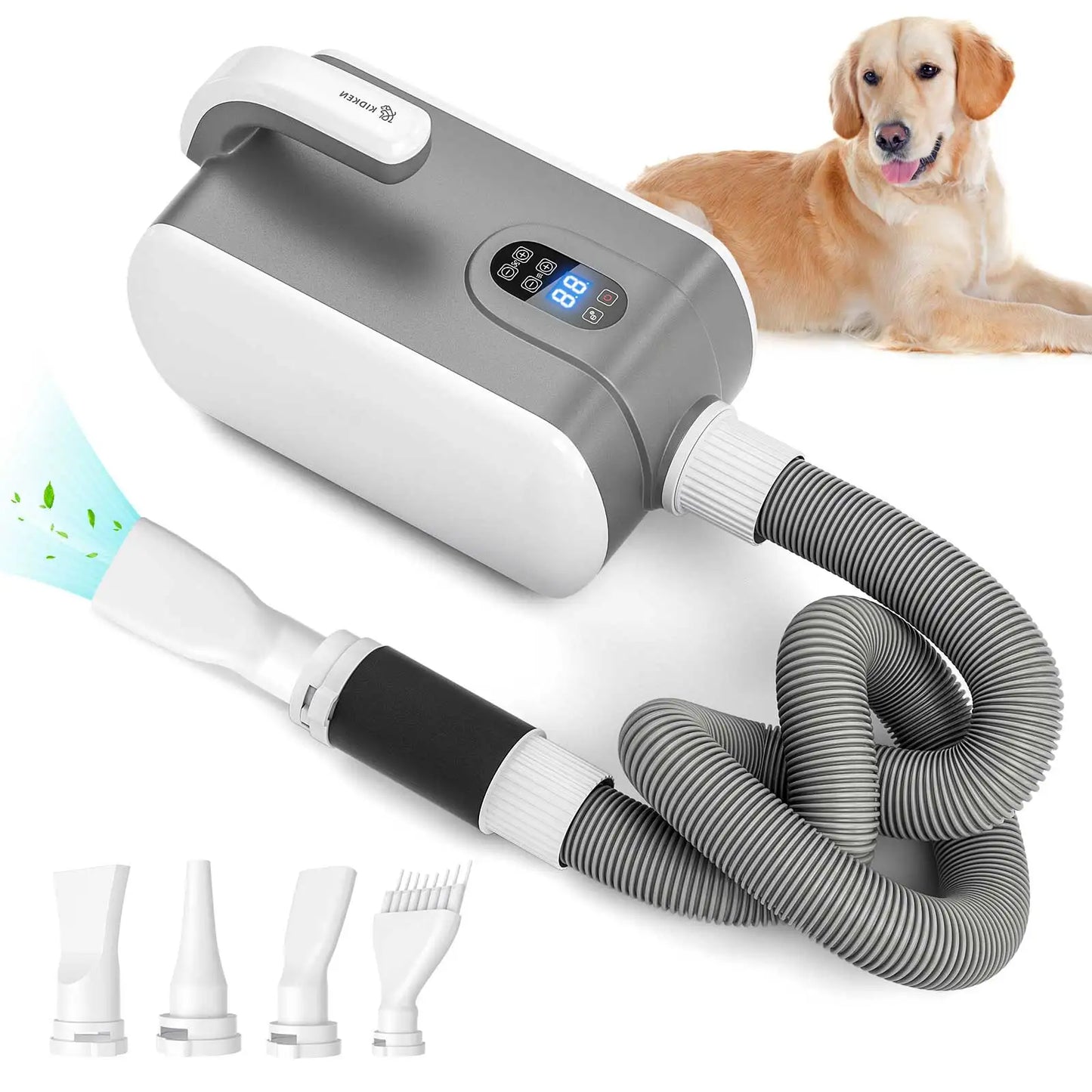 Pet Blow Dryer Adjustable Speed Temperature Control