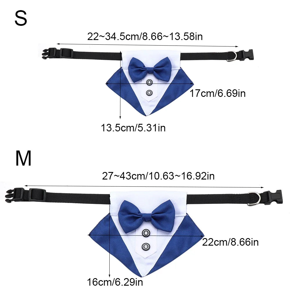 Pet Formal Necktie Tuxedo Bow Tie Collar