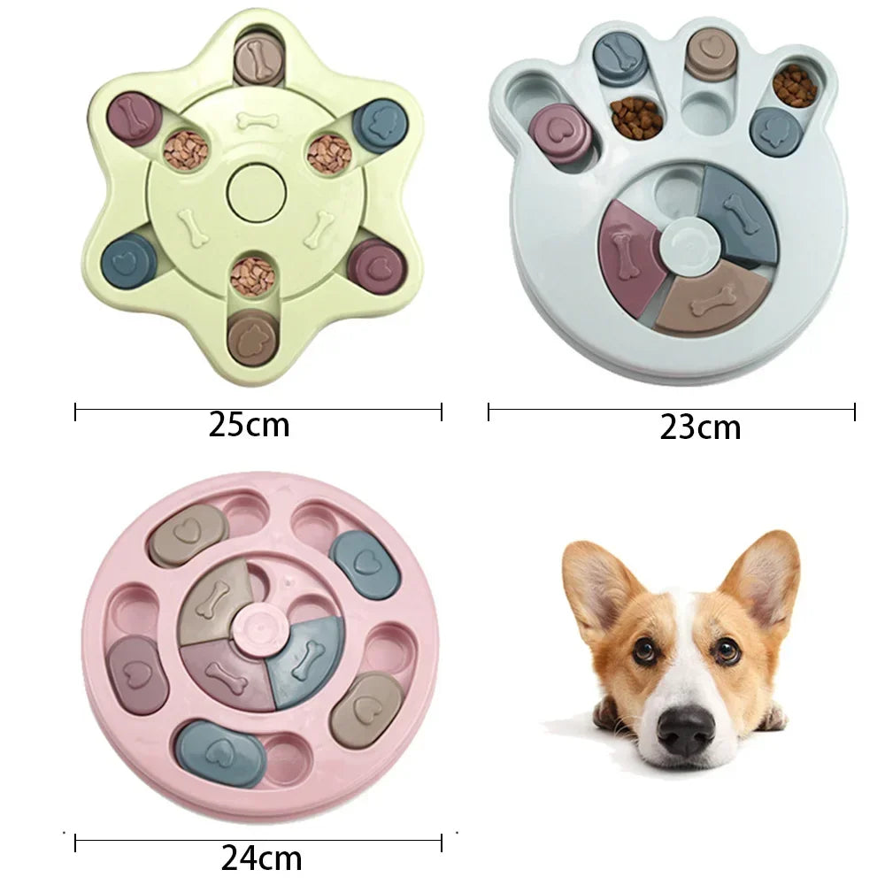 Dog Puzzle Slow Feeder Interactive Increase IQ