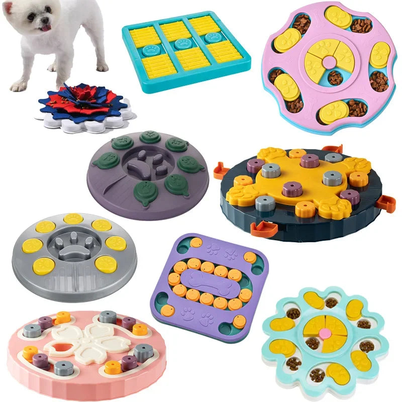 Dog Puzzle Slow Feeder Interactive Increase IQ