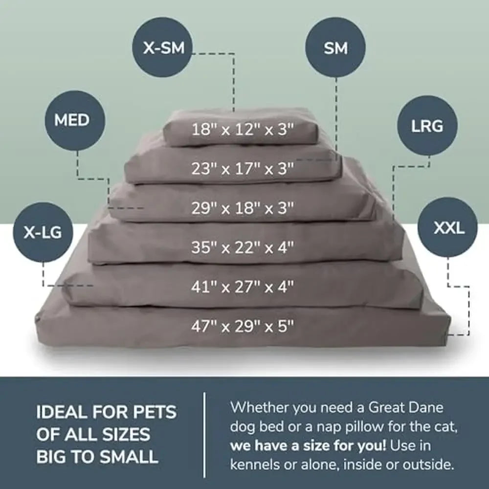 Organic Cotton Pet Bed XXL Plush Vegan Friendly