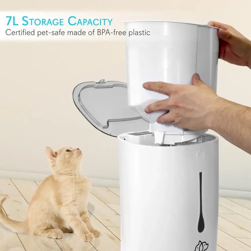 Automatic Pet Feeder Programmable Adjustable Food Amount