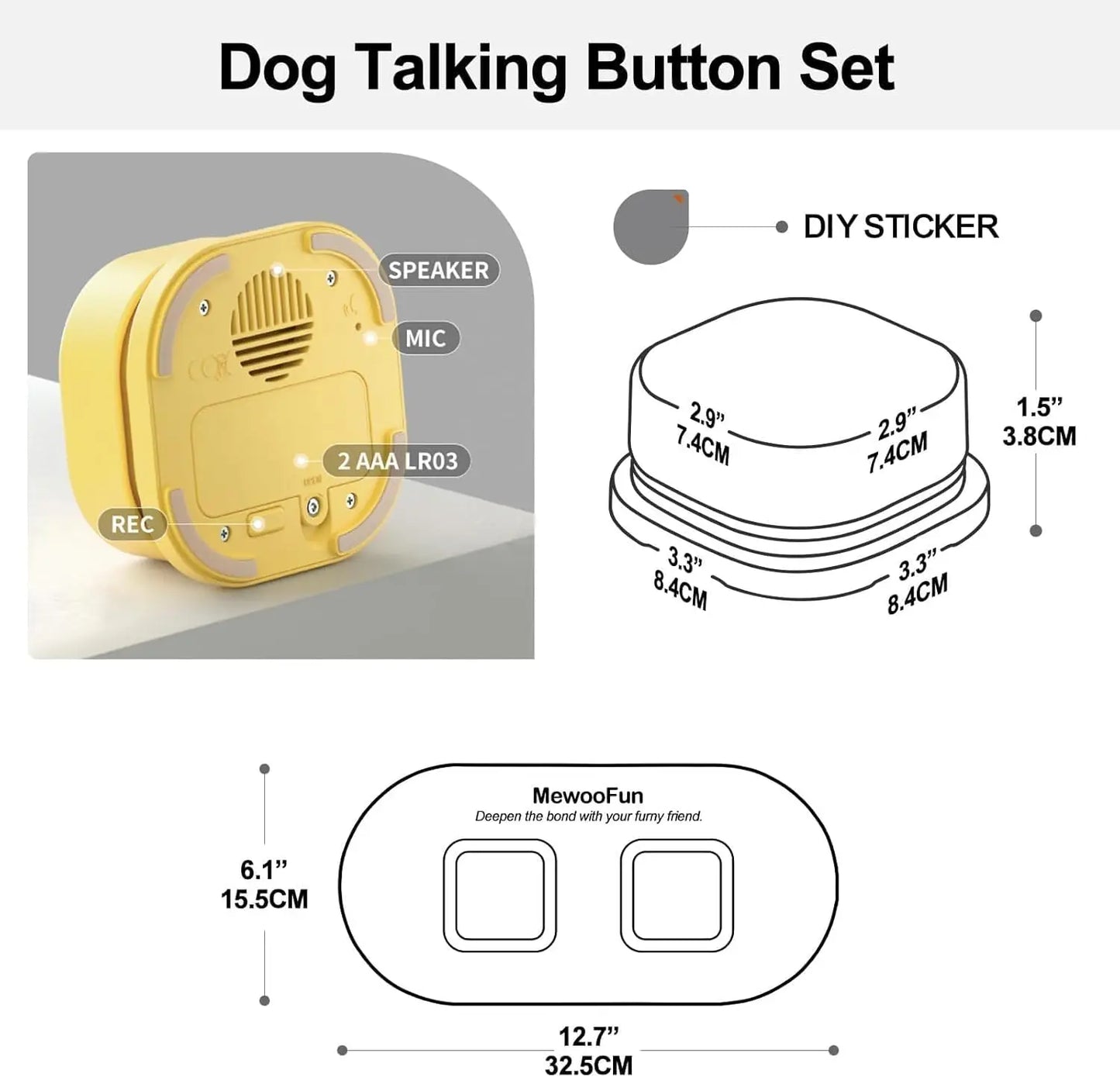 Pet Voice Recording Clicker with training Manual
