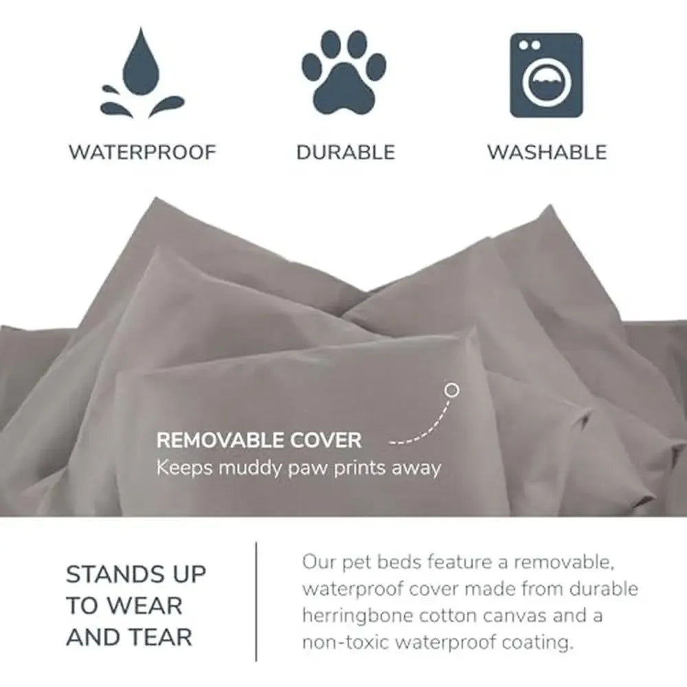 Organic Cotton Pet Bed XXL Plush Vegan Friendly