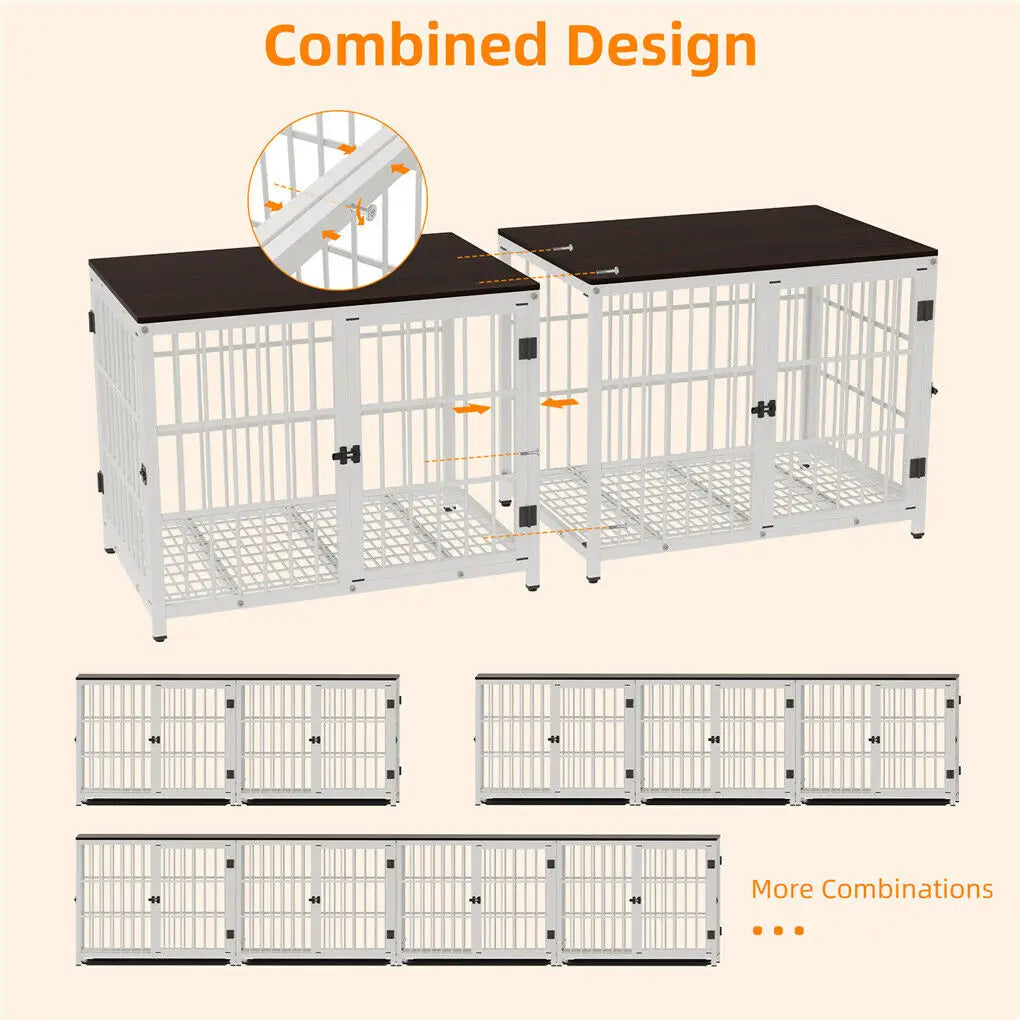 Heavy Duty Dog Kennel with Removable Tray