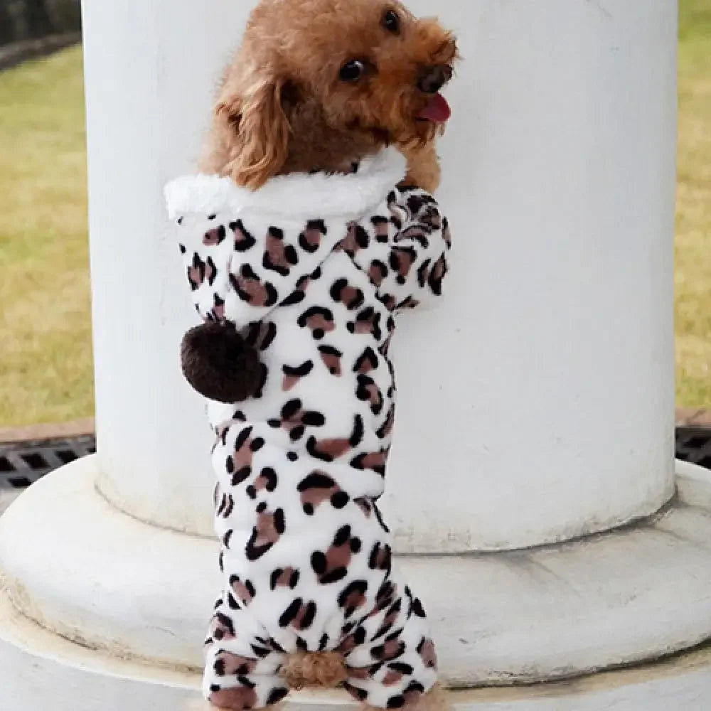 Warm Winter Puppy Clothes Hoodie Jumpsuit Pajamas
