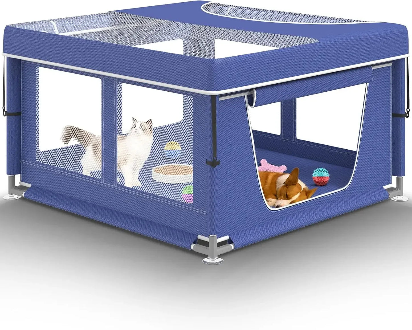 Puppy Play Pen, Outdoors & Indoors Safe and Sturdy