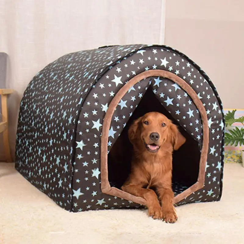 Indoor Dog House Winter Detachable Fabric Washable