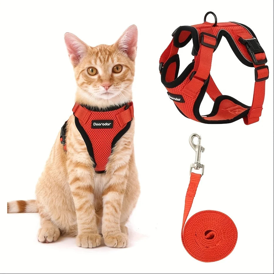 Non-Slip Cat Leash Vest Pet Carrier