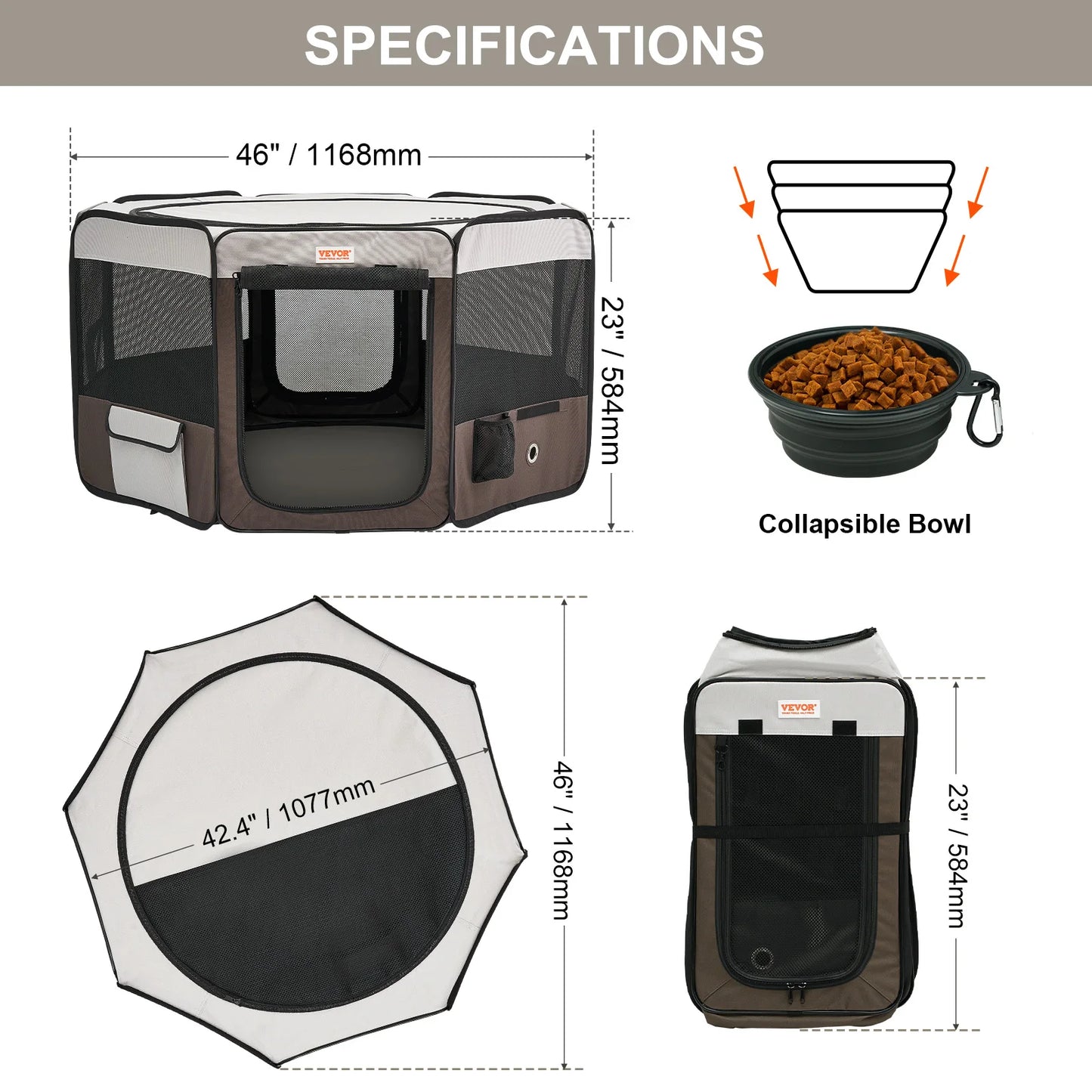 Pet Kennel Waterproof For Indoor Outdoor Camping