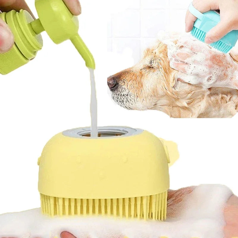 Pet Grooming Tool Silicone Shampoo Comb Massage