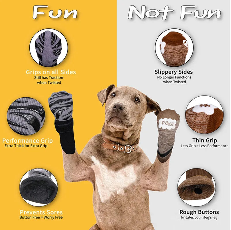 Dog Socks For Hardwood Floors, Prevents Slipping