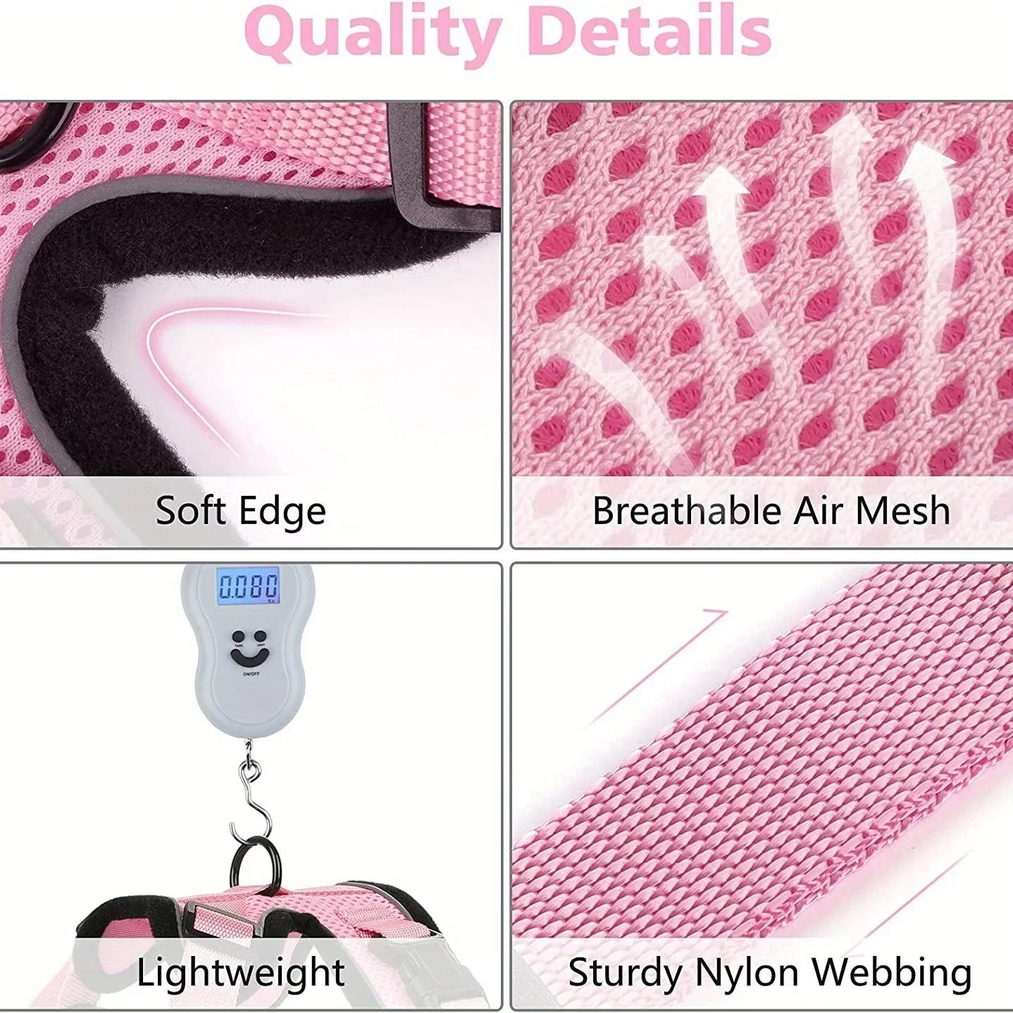 Non-Slip Cat Leash Vest Pet Carrier