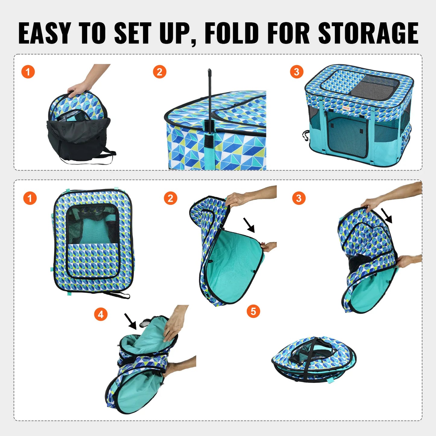 Pet Kennel Waterproof For Indoor Outdoor Camping