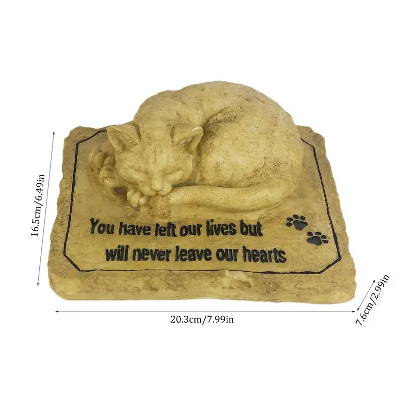 Tombstone For Cats Waterproof Pet Memorial Stones