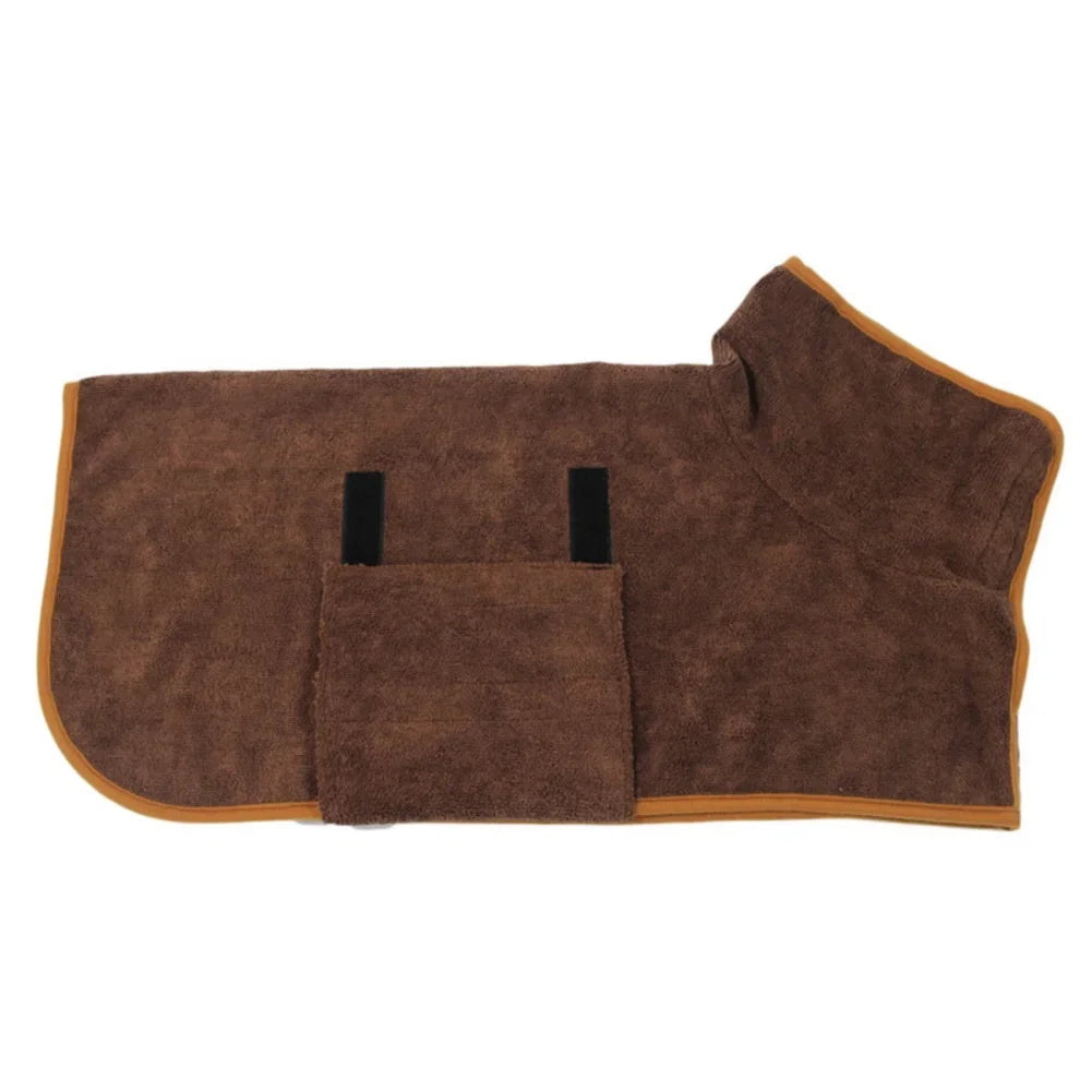 Pet Bathrobe Bath Towel Robe Absorbent Soft