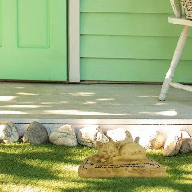 Tombstone For Cats Waterproof Pet Memorial Stones