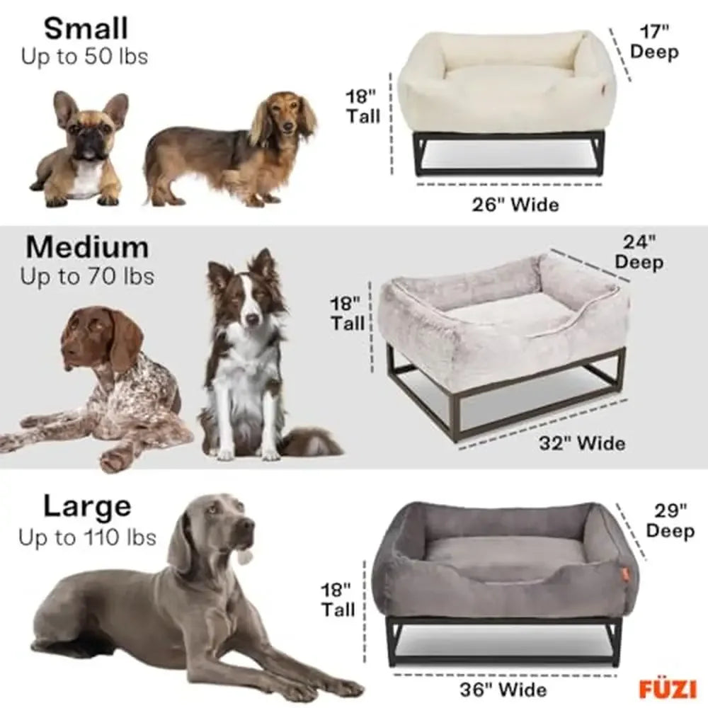 Elevated Orthopedic Luxury Dog Bed Washable Cover