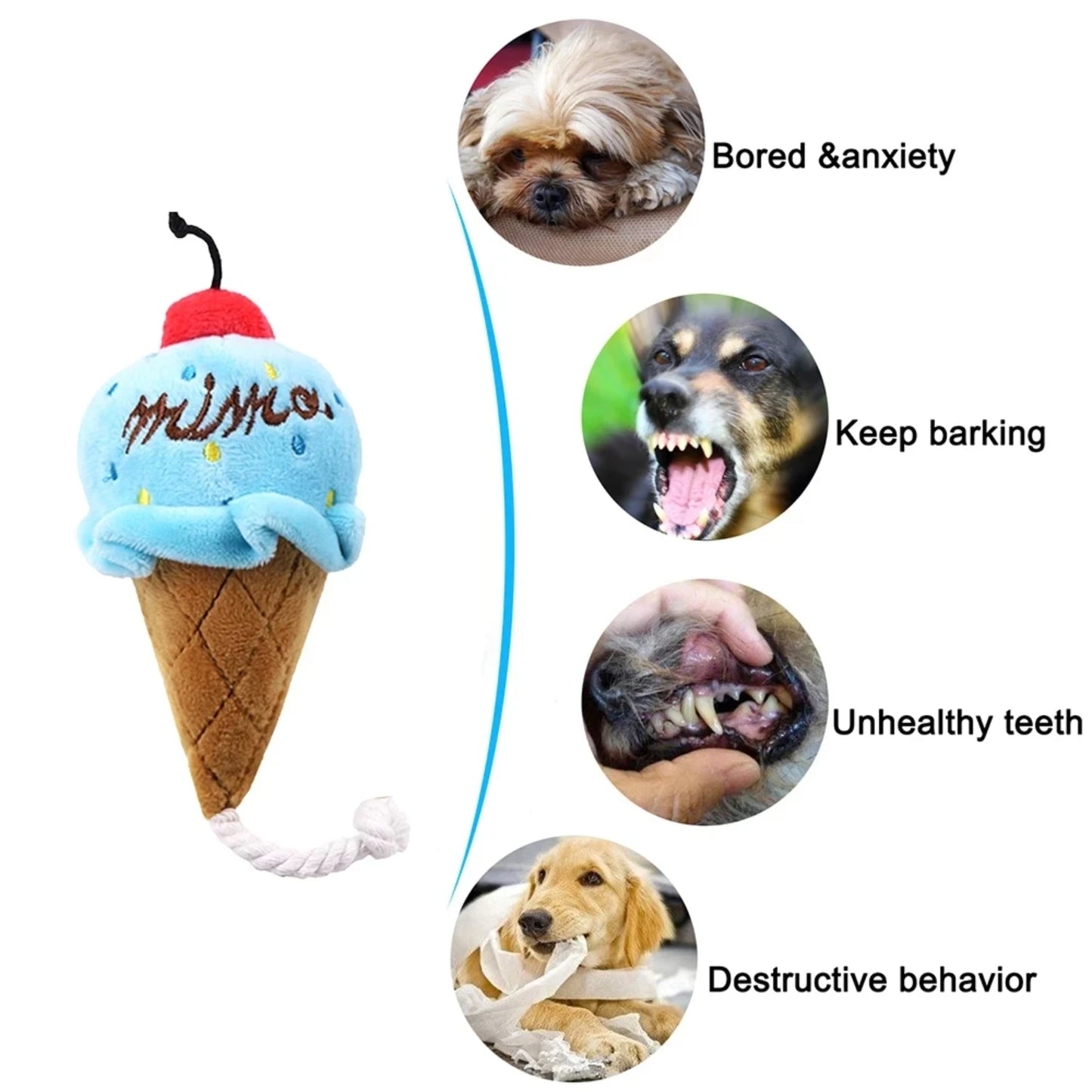Interactive Entertaining Chewable Stuffed Squeaky Dog Toy