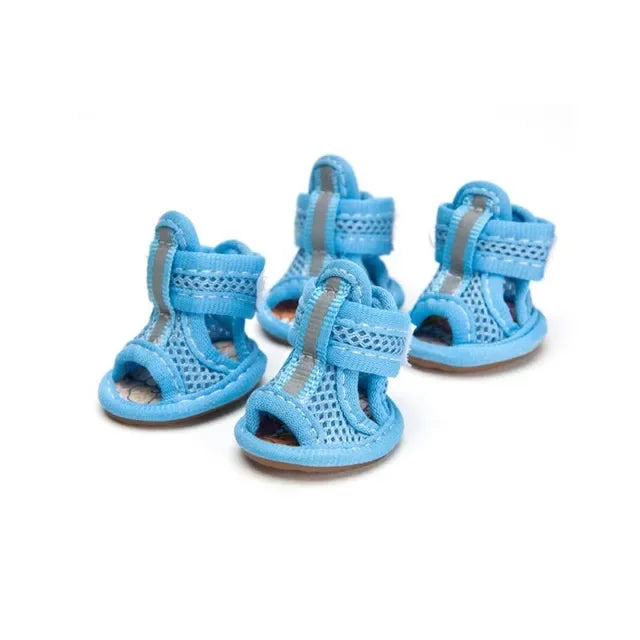 4Pcs Set Non-Slip Dog Shoes