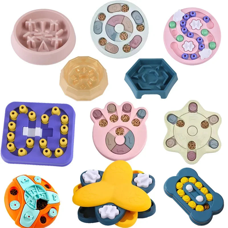 Dog Puzzle Slow Feeder Interactive Increase IQ