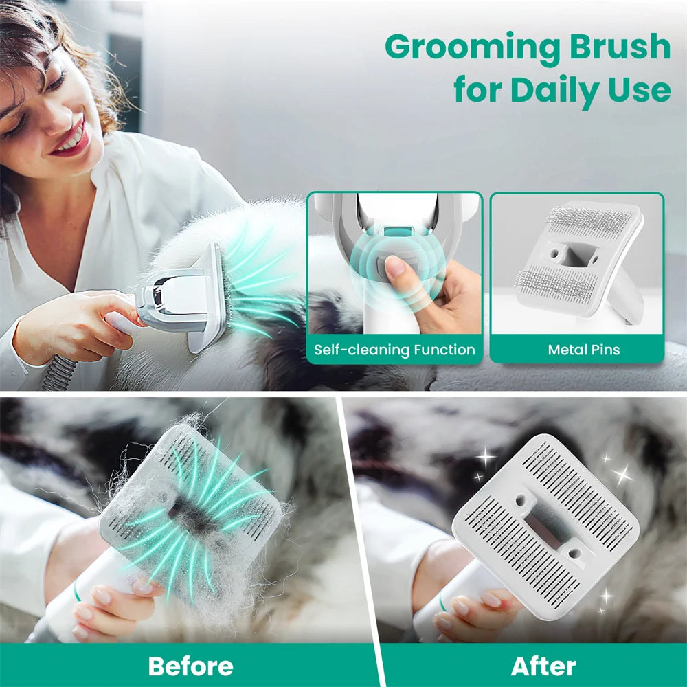 Pet Grooming Kit & Vacuum Suction