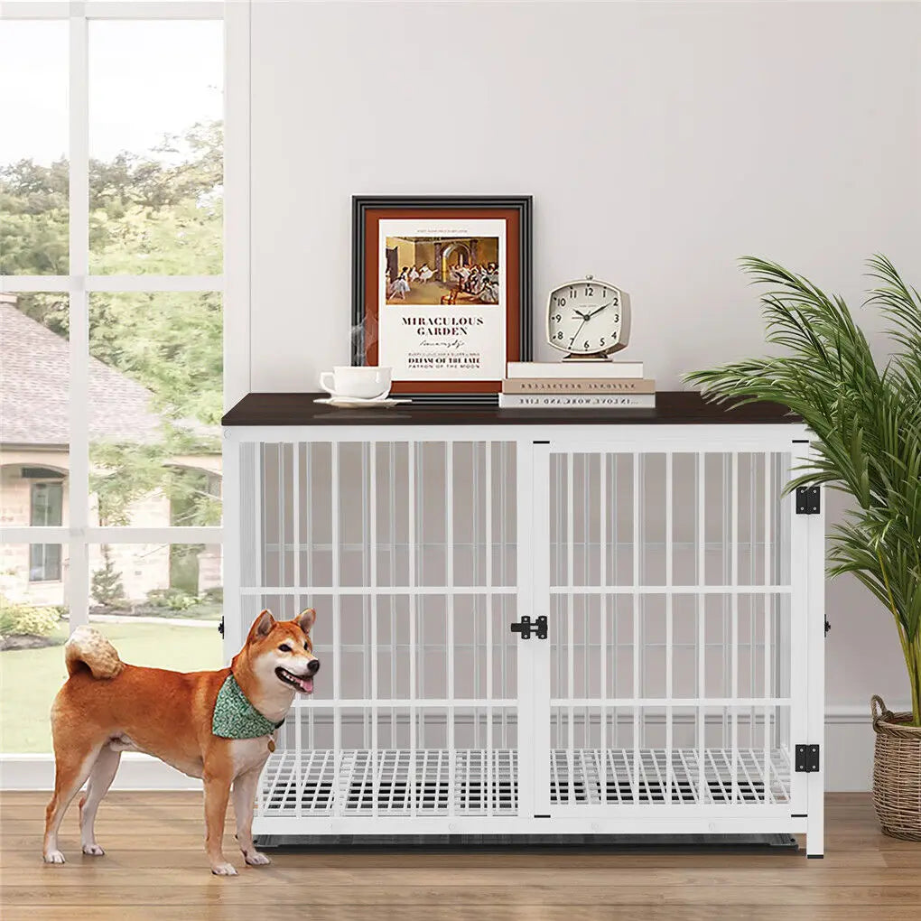 Heavy Duty Dog Kennel with Removable Tray