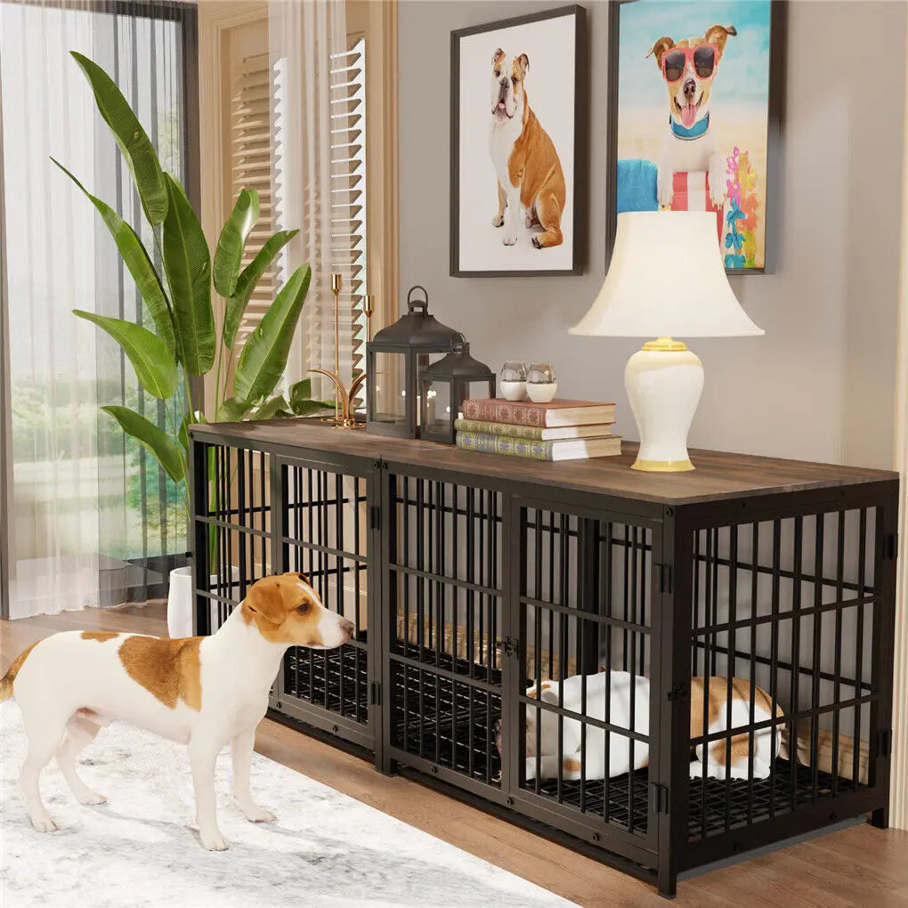 Heavy Duty Dog Kennel with Removable Tray