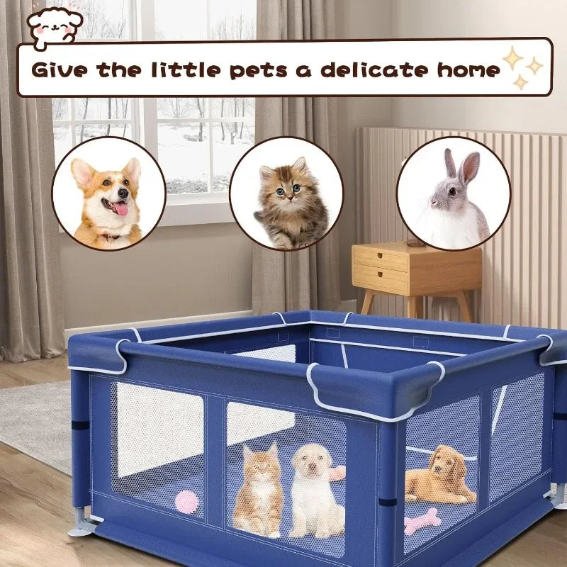 Puppy Play Pen, Outdoors & Indoors Safe and Sturdy