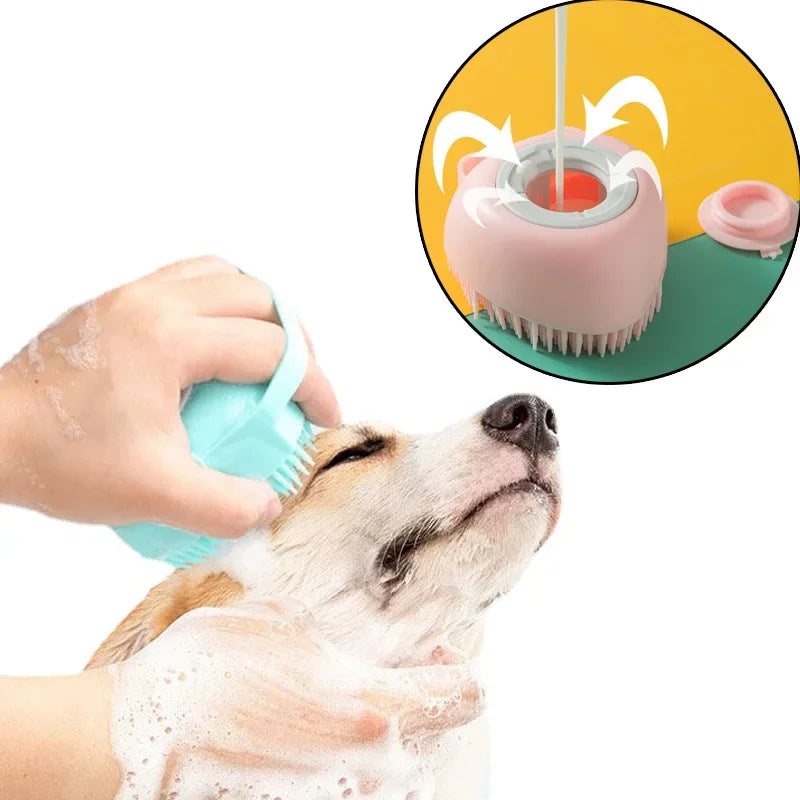 Pet Grooming Tool Silicone Shampoo Comb Massage