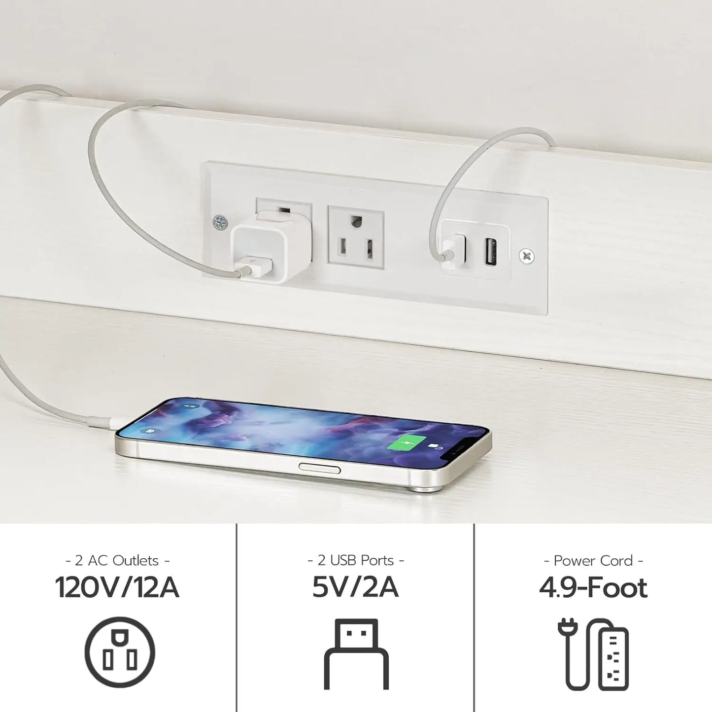 Cat Litter Box Hidden with Charging Station