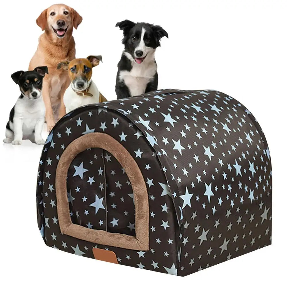 Indoor Dog House Winter Detachable Fabric Washable