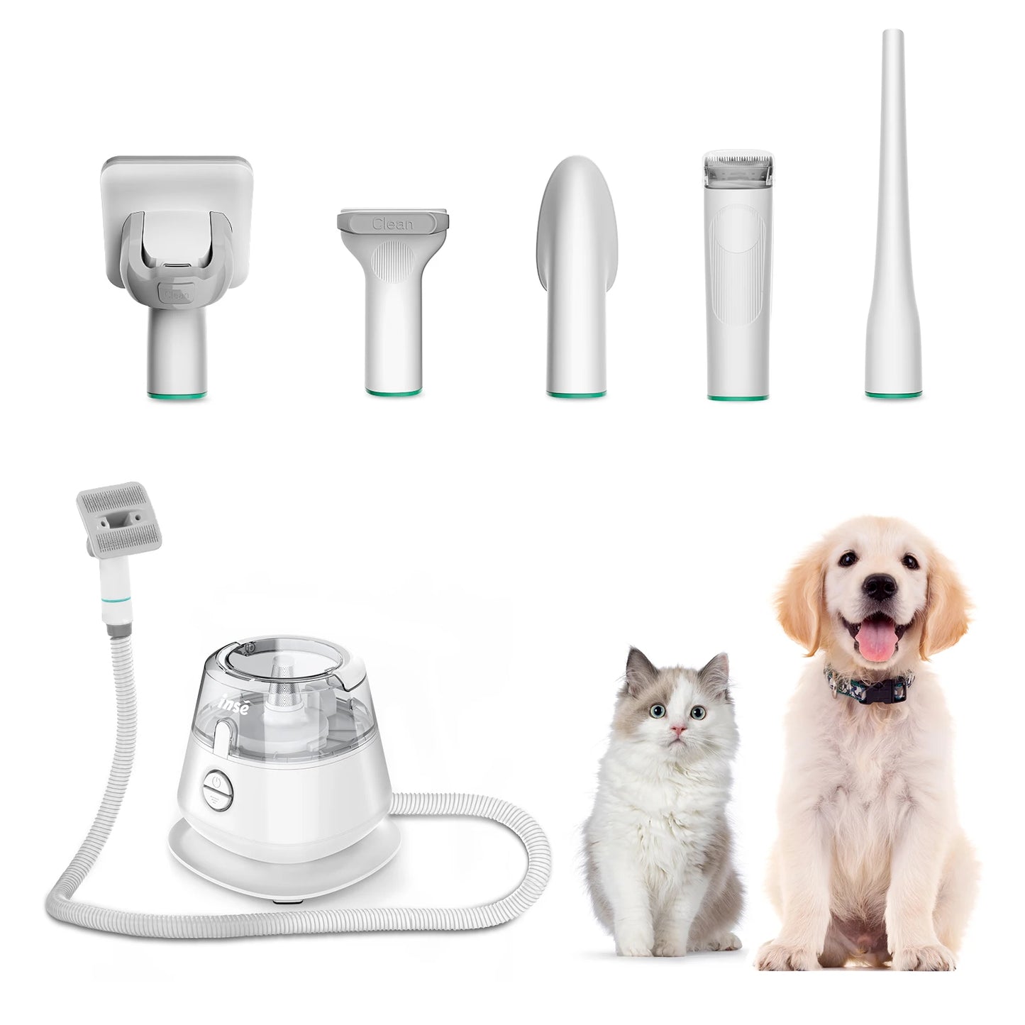 Pet Grooming Kit & Vacuum Suction