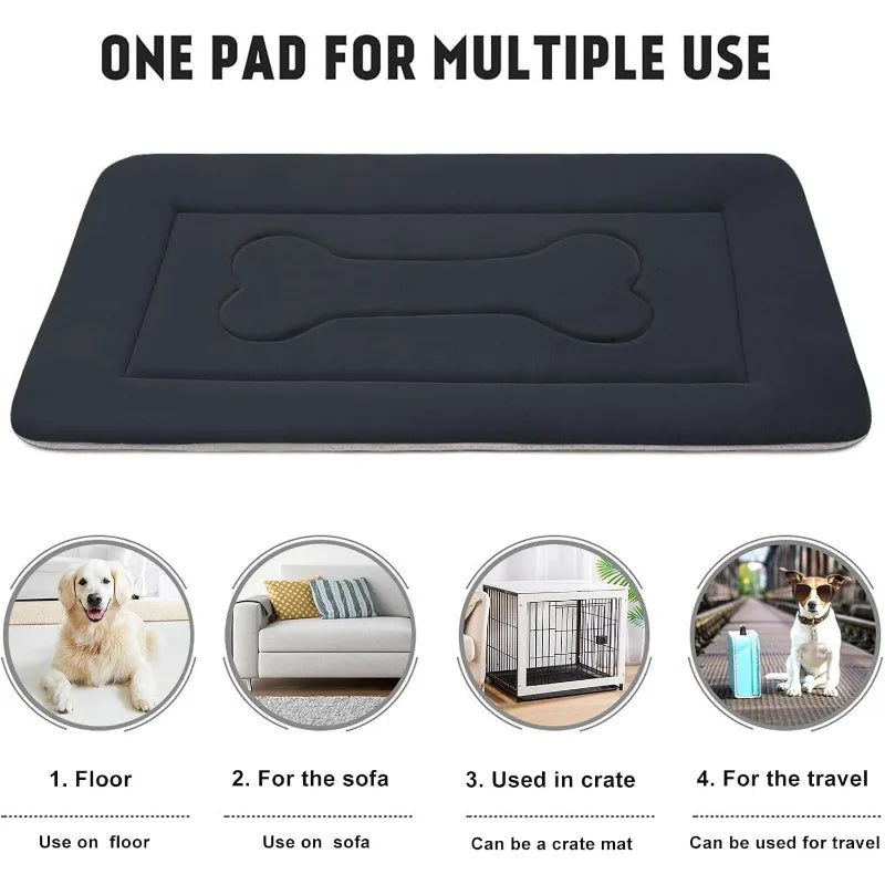Large Dog Bed Soft Dog Crate Pad