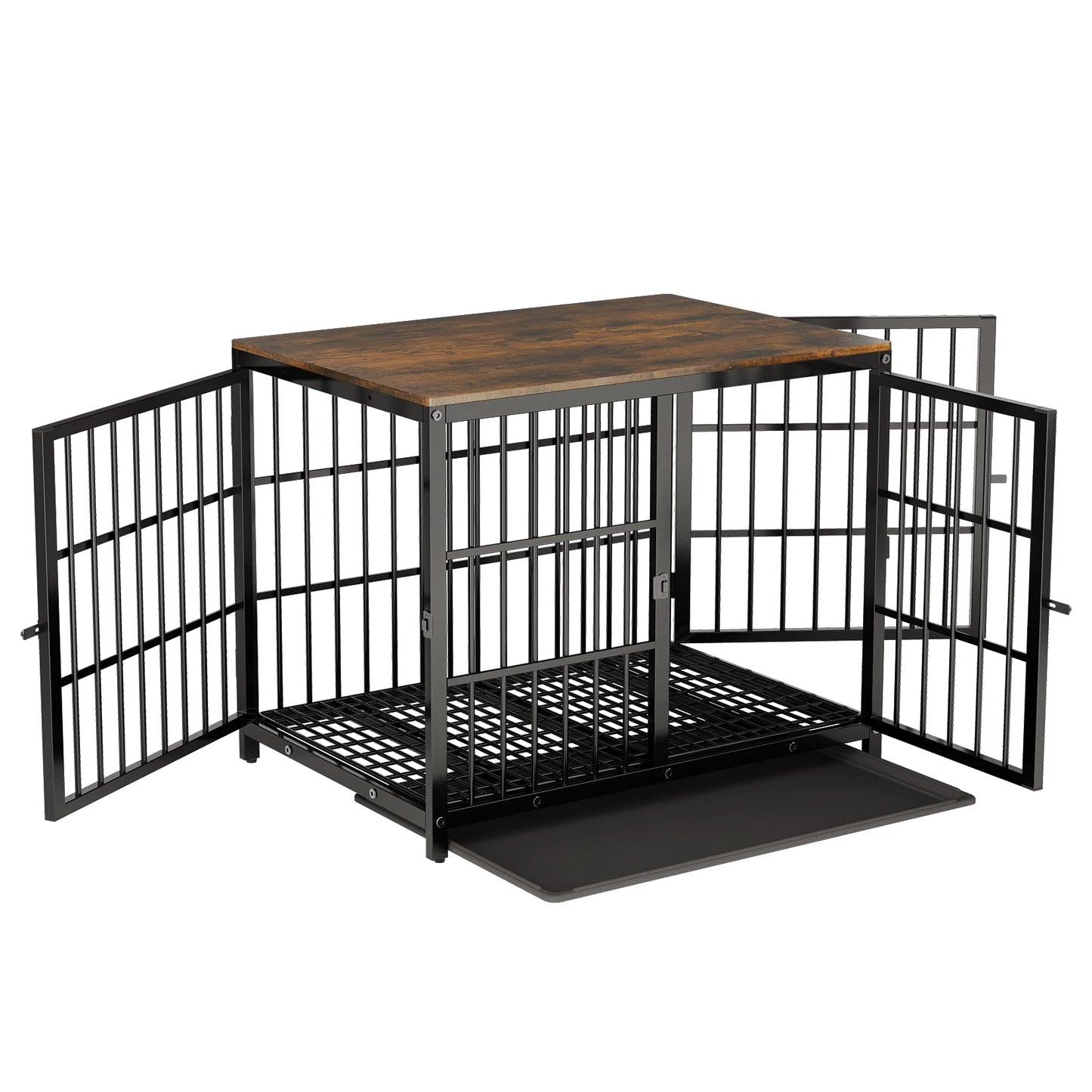 Heavy Duty Dog Kennel with Removable Tray