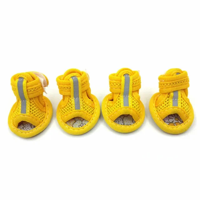 4Pcs Set Non-Slip Dog Shoes