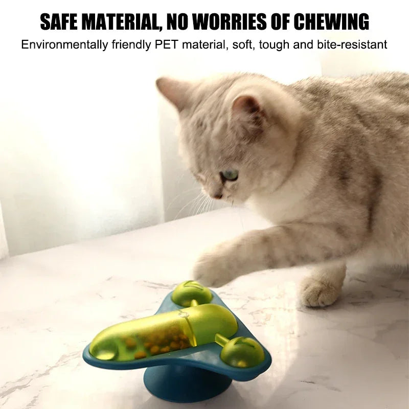 Rotating Flying Cat Teaser Toy Small Aircraft