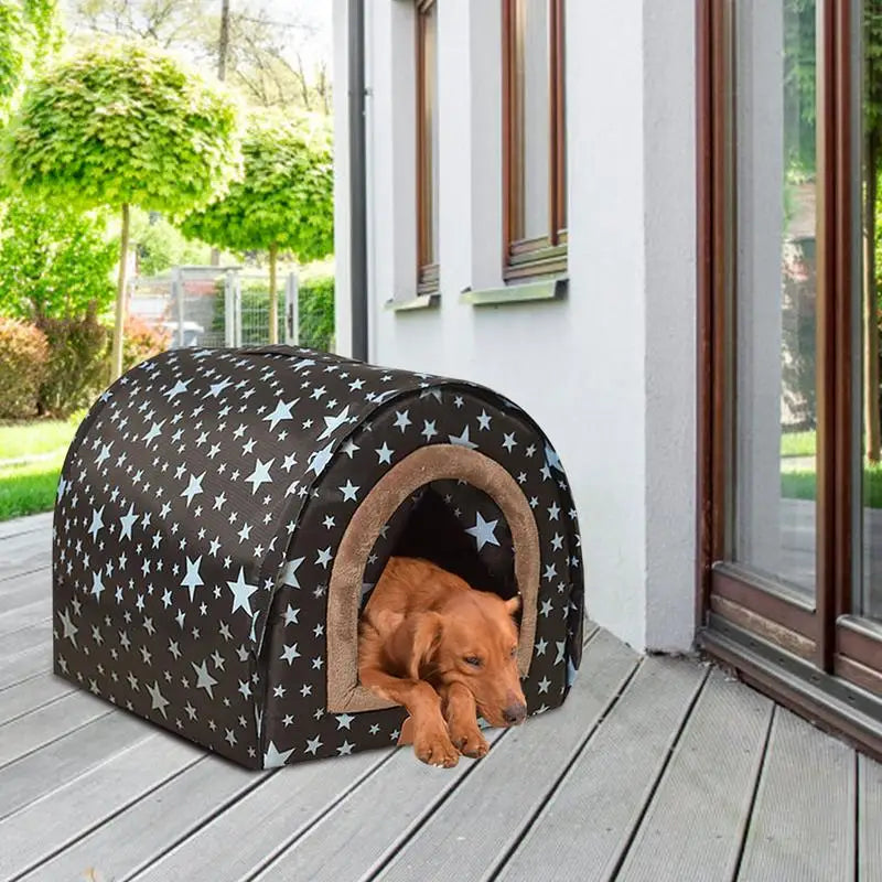 Indoor Dog House Winter Detachable Fabric Washable
