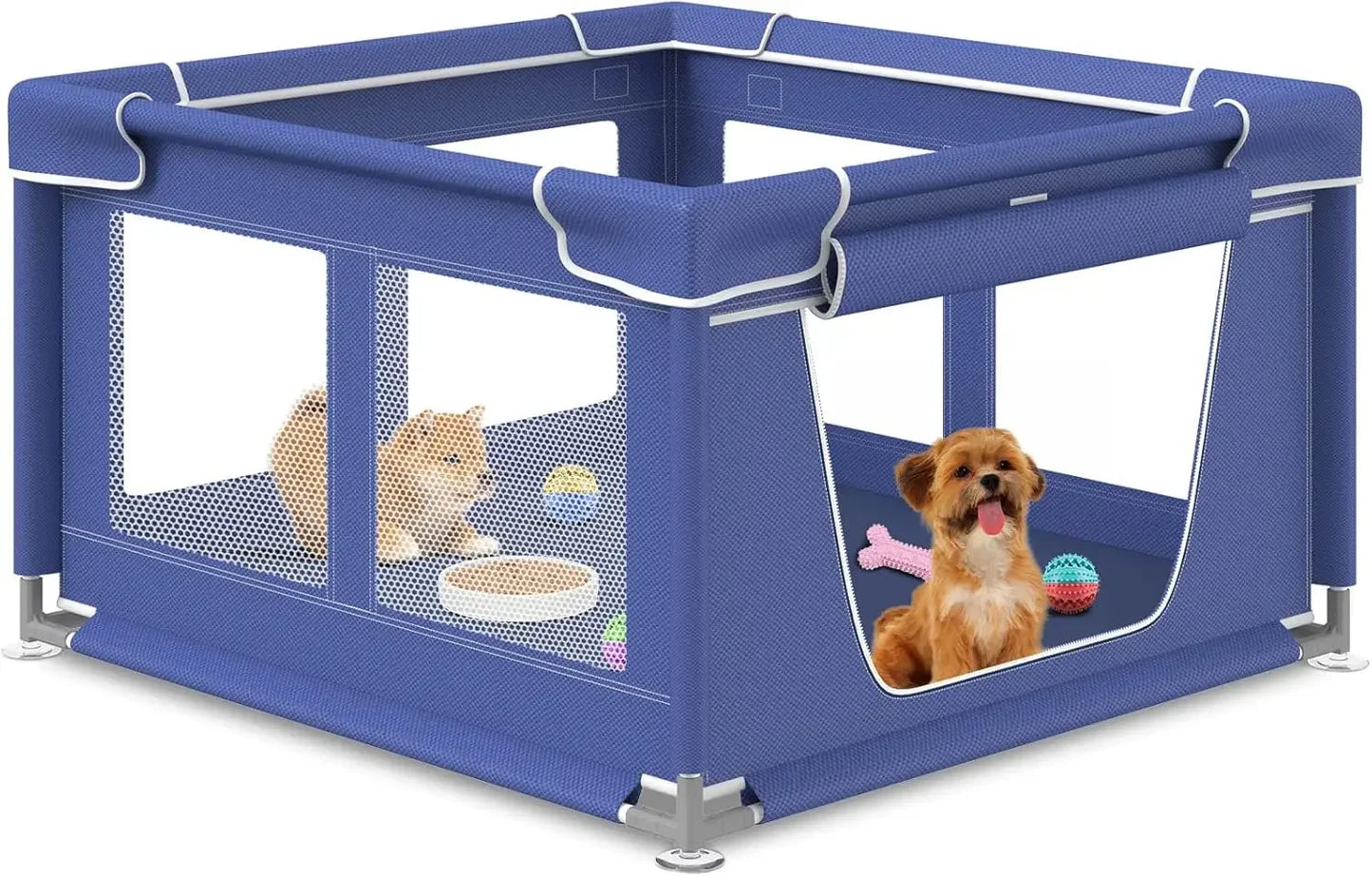 Puppy Play Pen, Outdoors & Indoors Safe and Sturdy