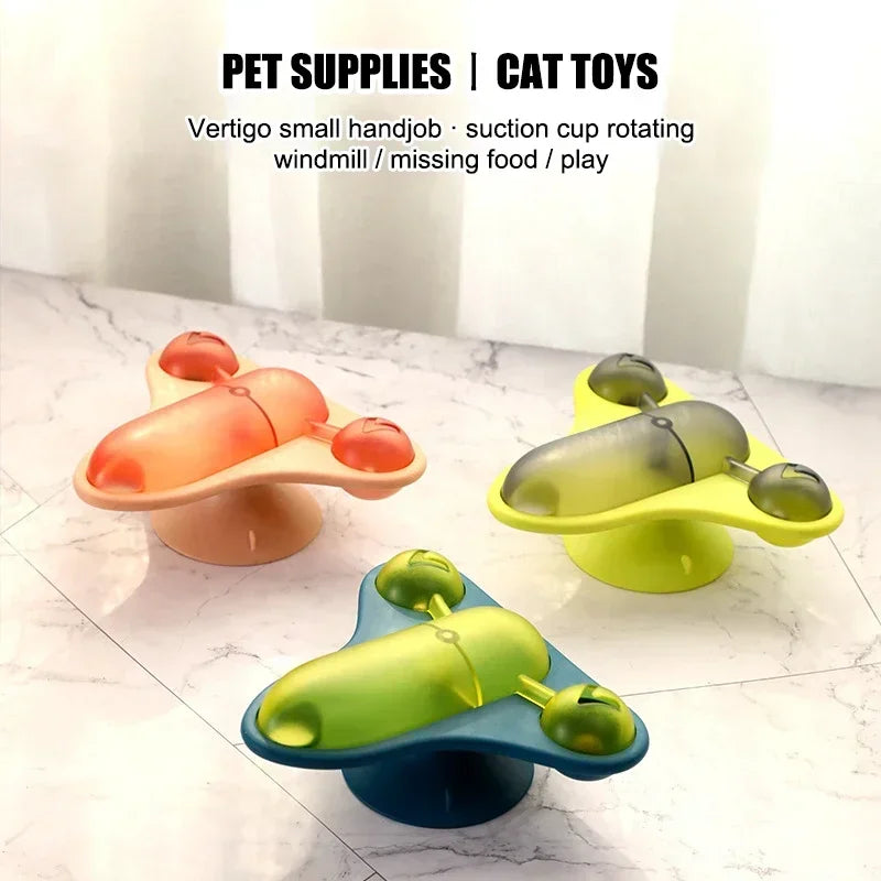 Rotating Flying Cat Teaser Toy Small Aircraft