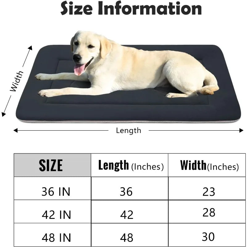 Large Dog Bed Soft Dog Crate Pad